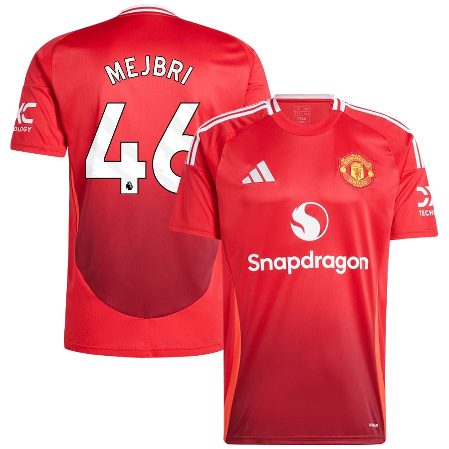 Hannibal Mejbri 46 Manchester United 2024/25 Home Jersey - Men, Red