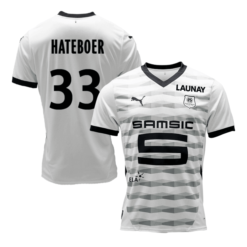 Hans Hateboer 33 Stade Rennais F.C. 2024/25 Away Men Jersey - White