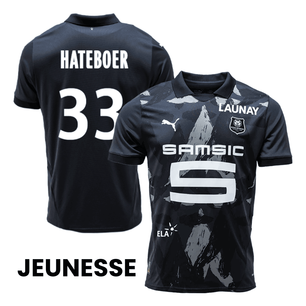 Hans Hateboer 33 Stade Rennais F.C. 2024/25 Home YOUTH Jersey - Red