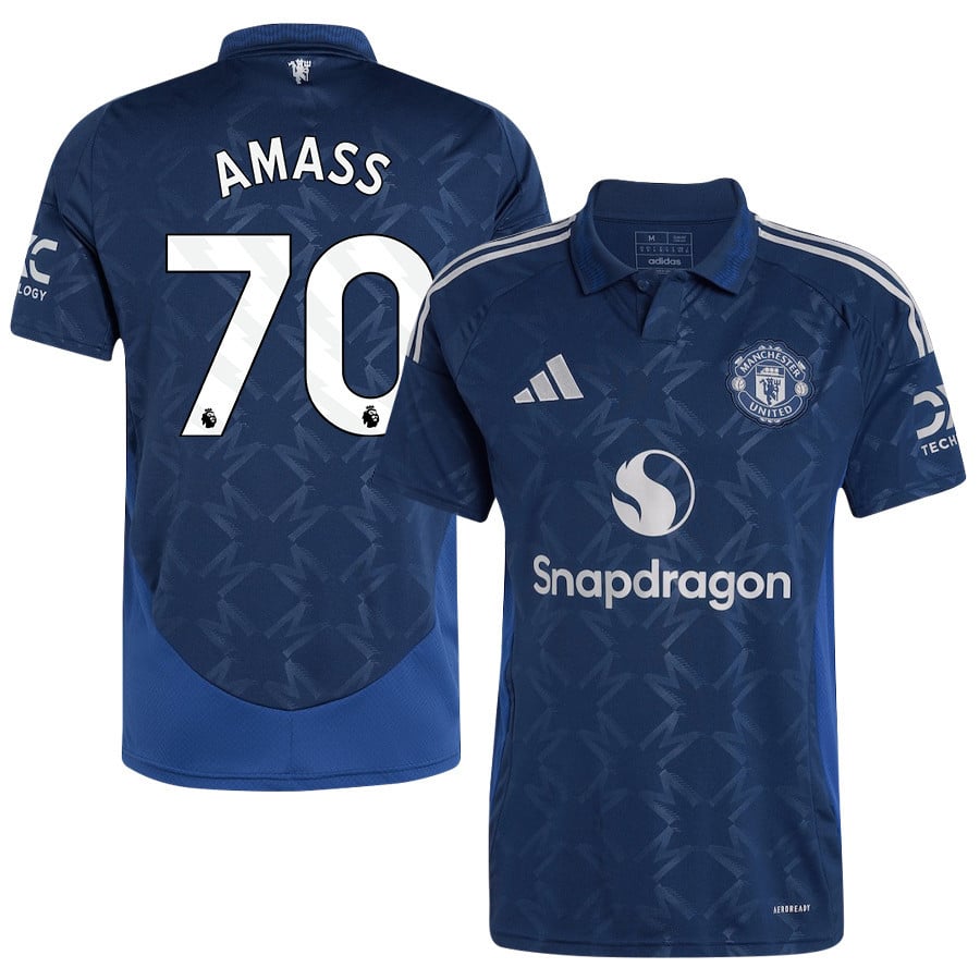 Harry Amass 70 Manchester United 2024/25 Away Jersey - Men, Blue