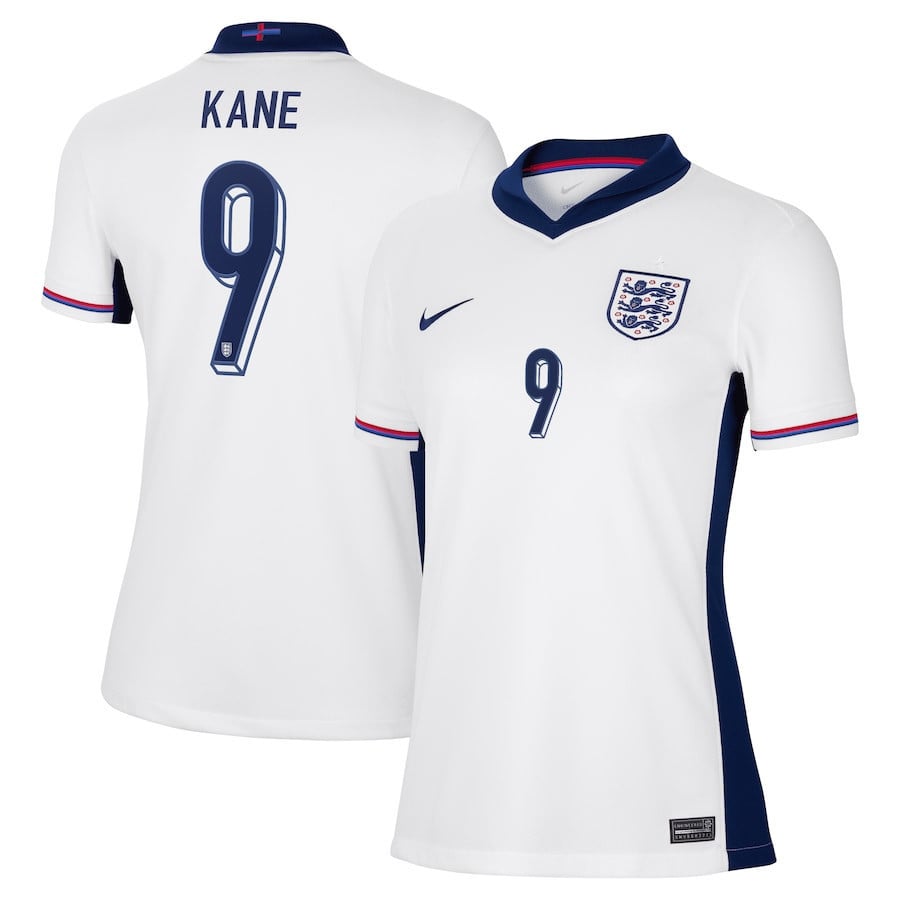 Harry Kane 9 England 2024/25 Home Stadium Football Jersey - Women Jersey