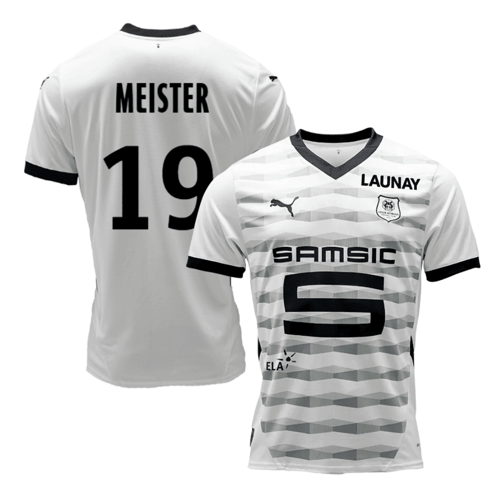 Henrik Meister 19 Stade Rennais F.C. 2024/25 Away Men Jersey - White