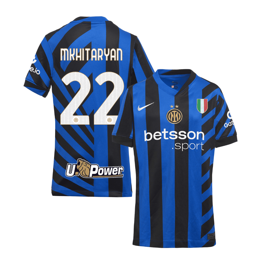 Henrikh Mkhitaryan 22 Inter Milan 2024/25 Home YOUTH Jersey - Blue