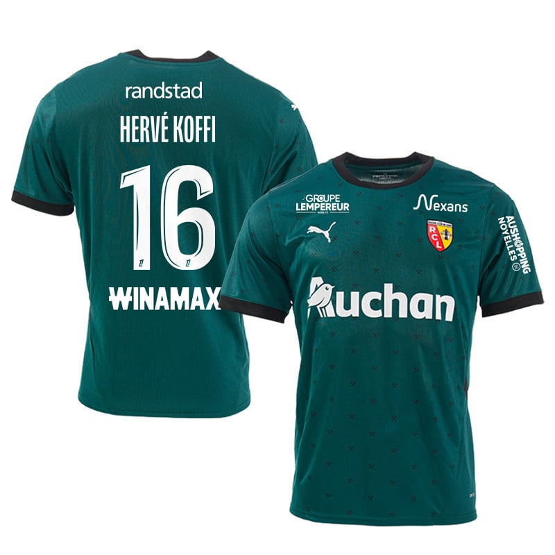 Hervé Koffi 16 RC Lens 2024/25 Away Men Jersey - Green