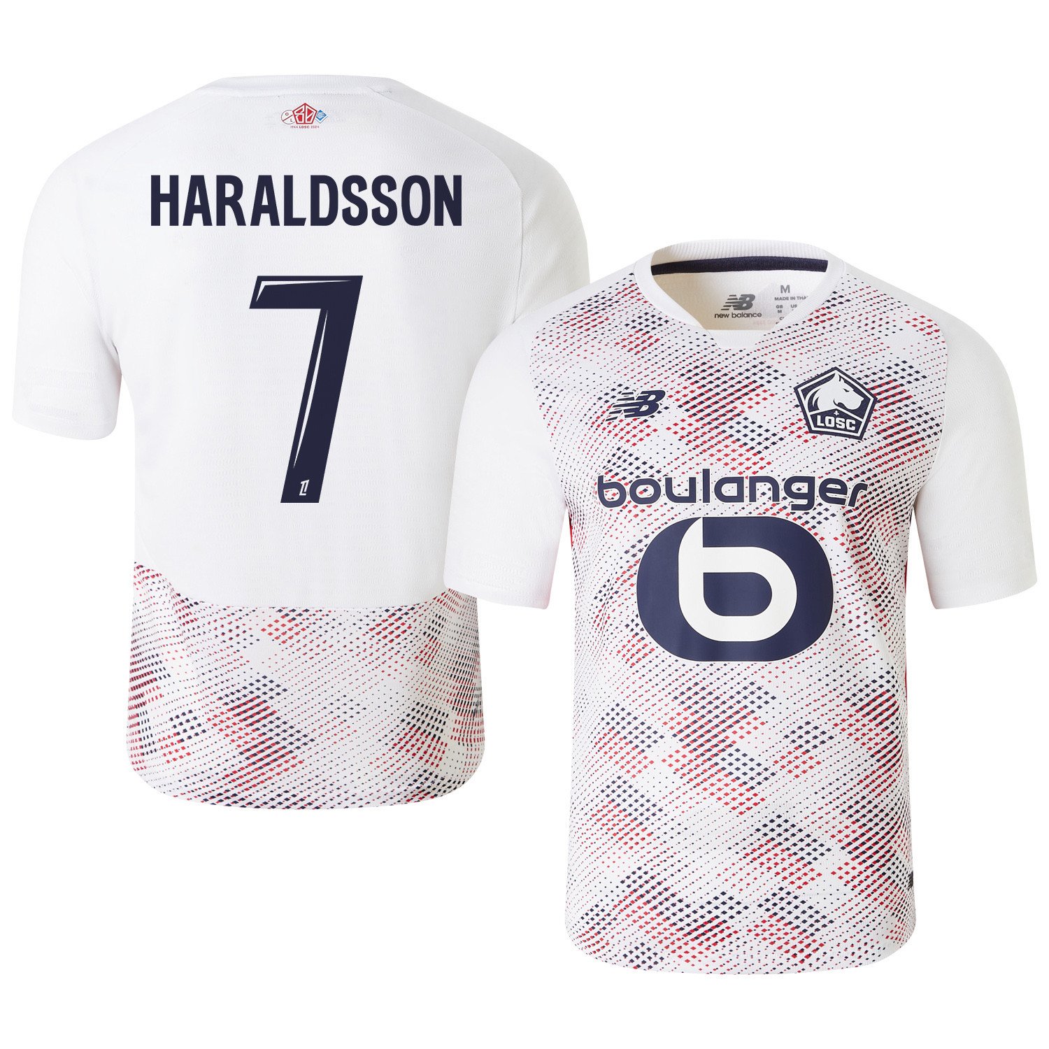 Hákon Arnar Haraldsson 7 LOSC Lille 2024/25 Away Men Jersey - White
