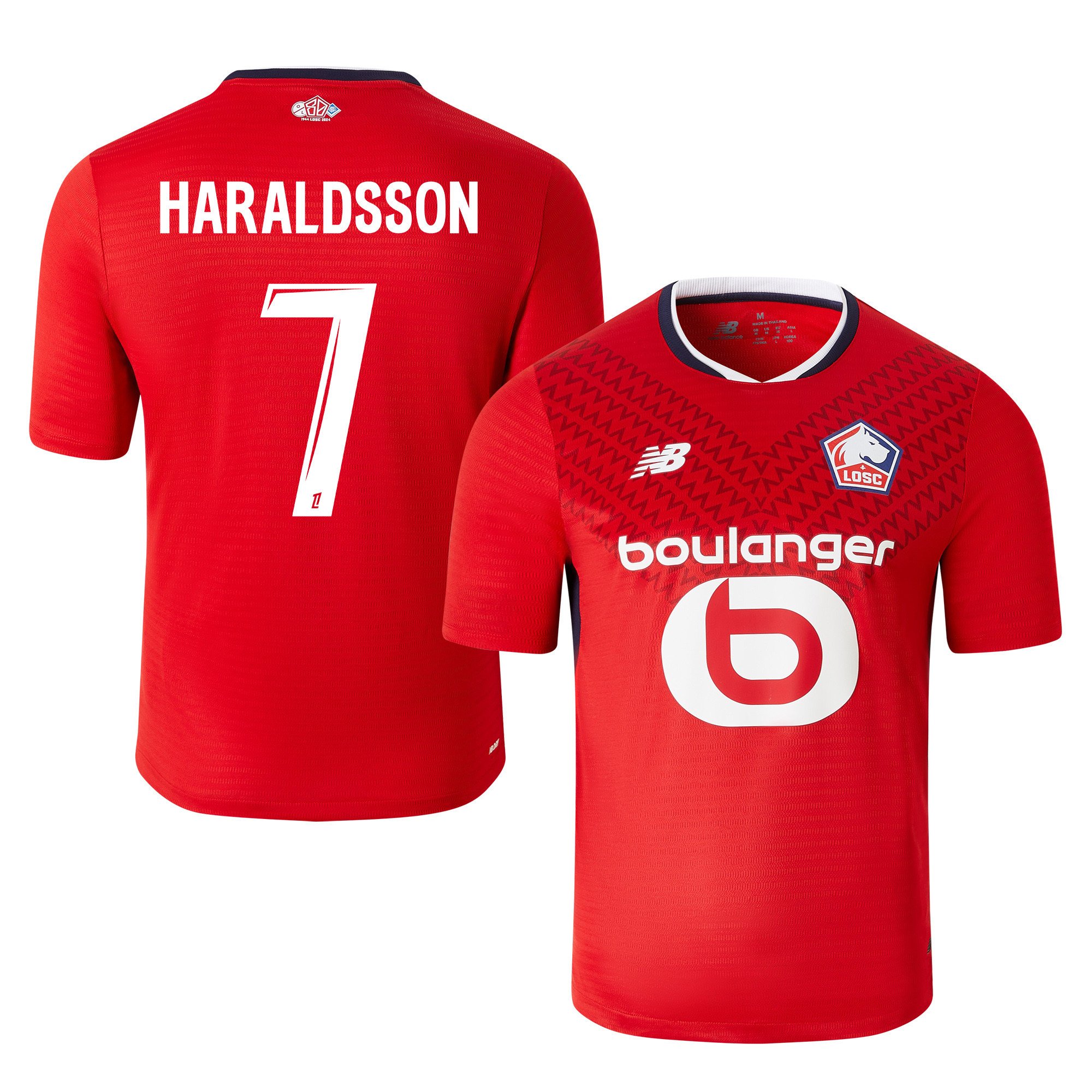 Hákon Arnar Haraldsson 7 LOSC Lille 2024/25 Home Men Jersey - Red