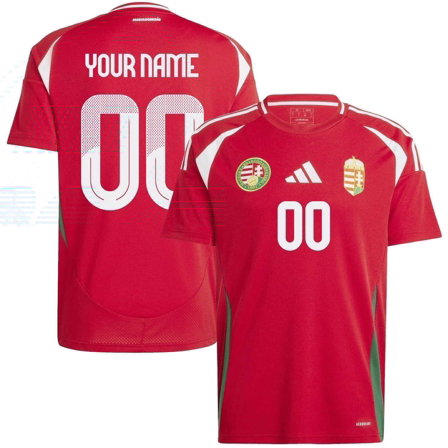 Hungary National Team 2024/25 Custom Home Men Jersey - Red