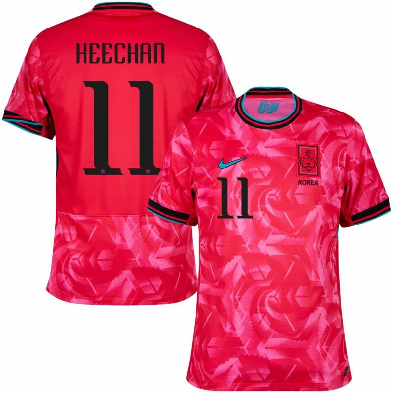 Hwang Hee-chan 11 South Korea National Team 2024 Home Men Jersey - Red