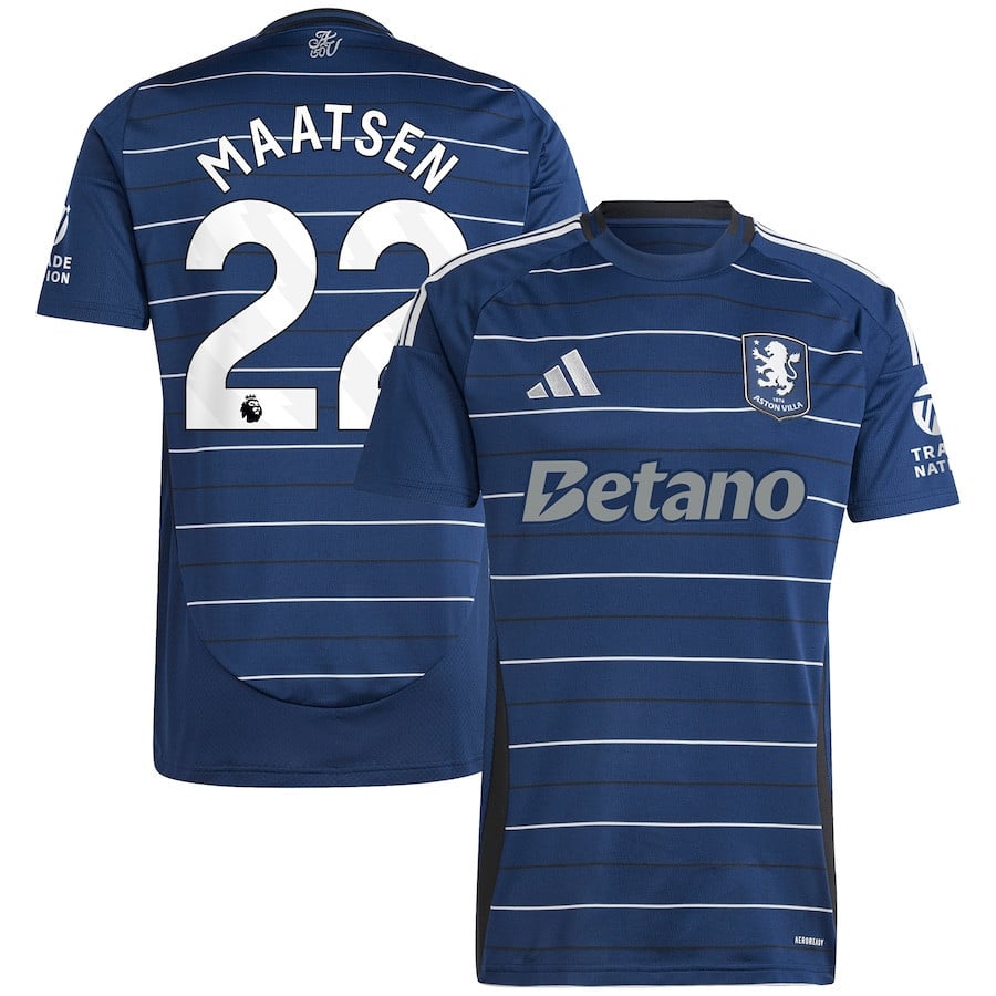 Ian Maatsen 22 Aston Villa 2024/25 Third Men Jersey - Navy