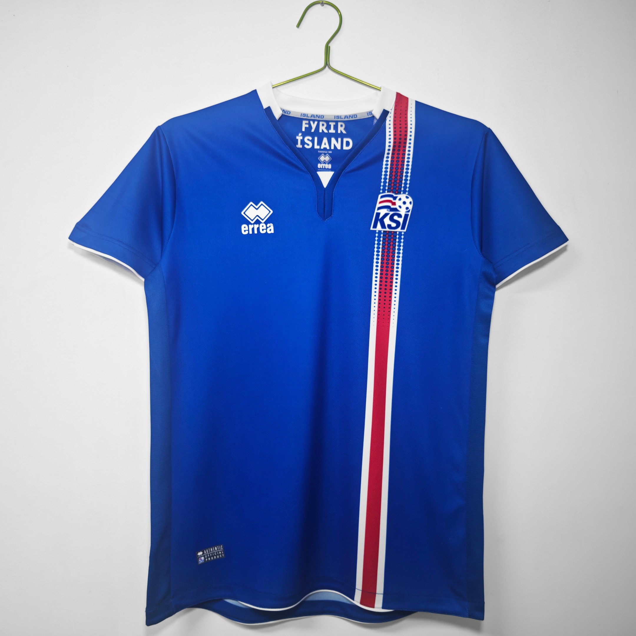 Iceland 2016/17 Home Retro Men Jersey - Royal