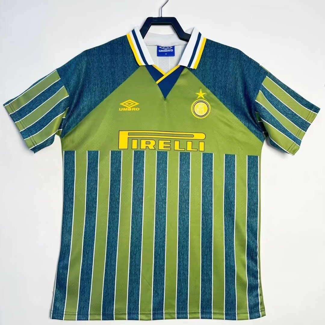 Inter Milan 1995/97 Third Retro Men Jersey - Green