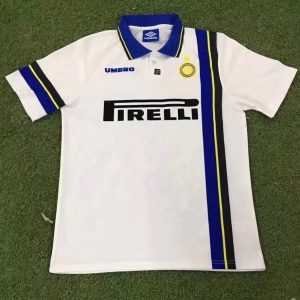 Inter Milan 1997/98 Away Retro Men Jersey - White