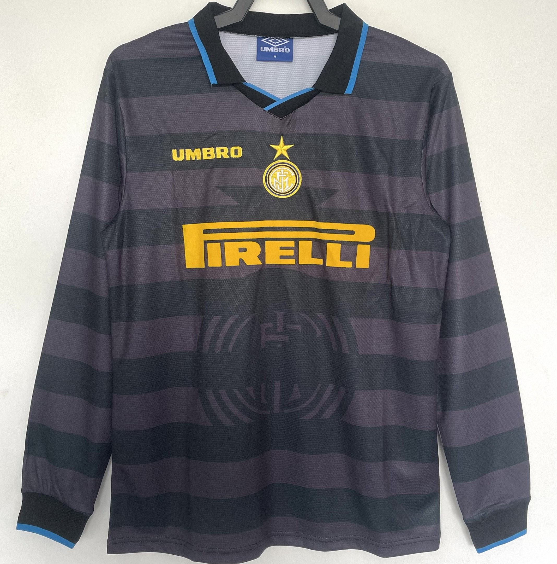 Inter Milan 1997/98 Third Retro Long Sleeve Men Jersey – Black