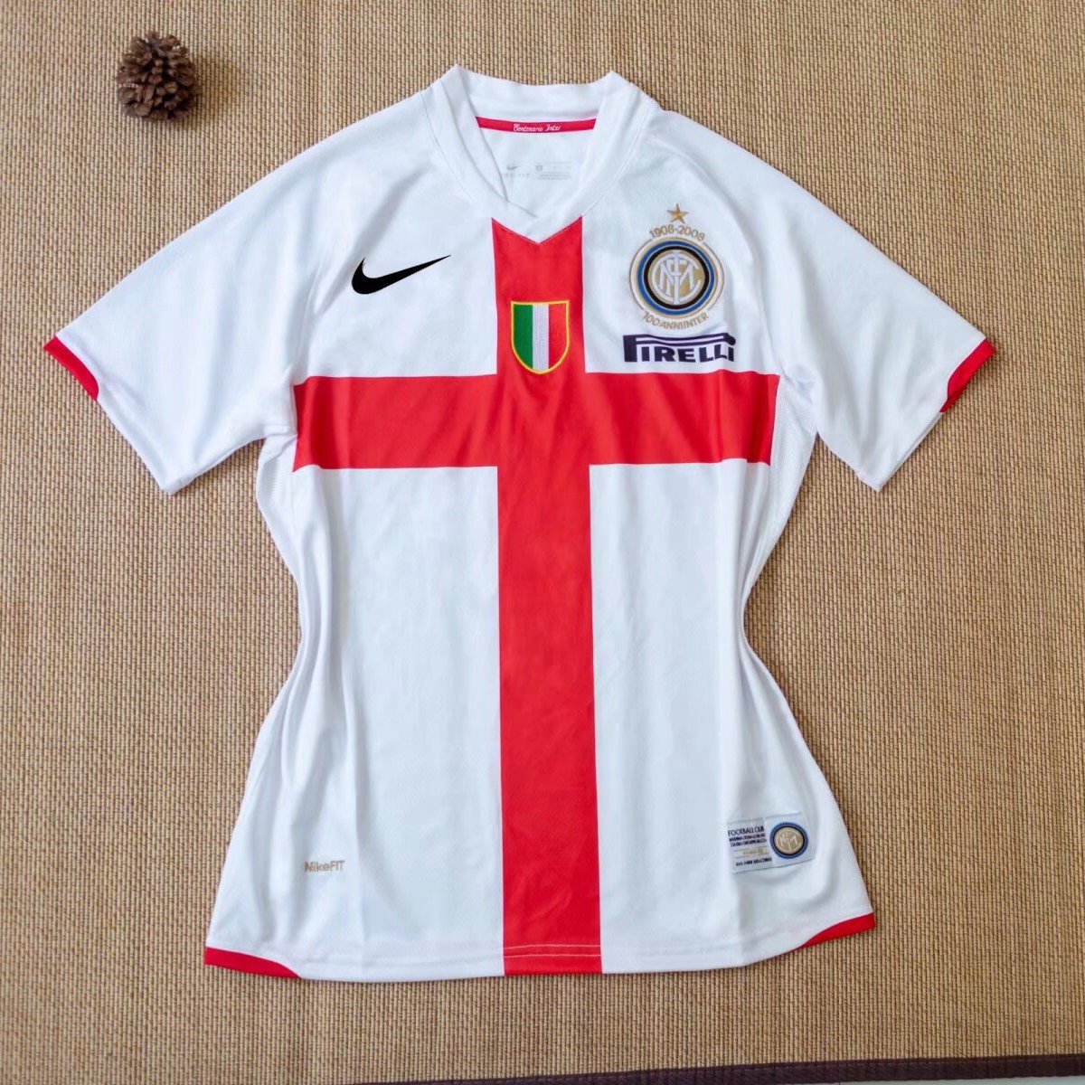 Inter Milan 2007/08 Away Retro Men Jersey - White