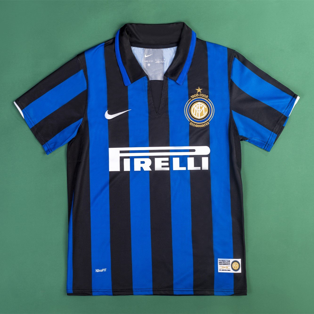 Inter Milan 2007/08 Home Retro Men Jersey - Blue