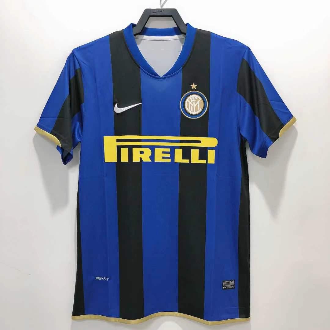 Inter Milan 2008/09 Home Retro Men Jersey - Blue