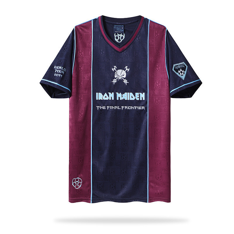 Iron Maiden 2011 Home Men Retro Jersey - Black