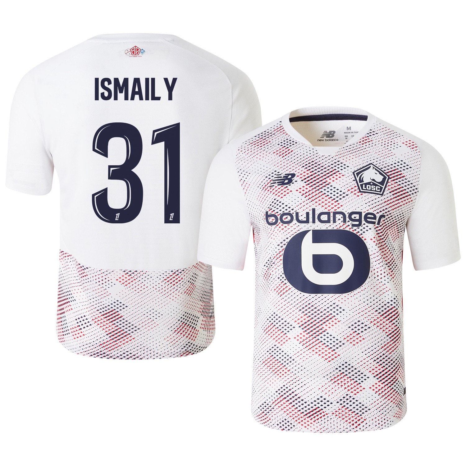 Ismaily 31 LOSC Lille 2024/25 Away Men Jersey - White