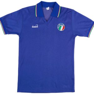 Italy 1986 Home Retro Men Jersey - Blue