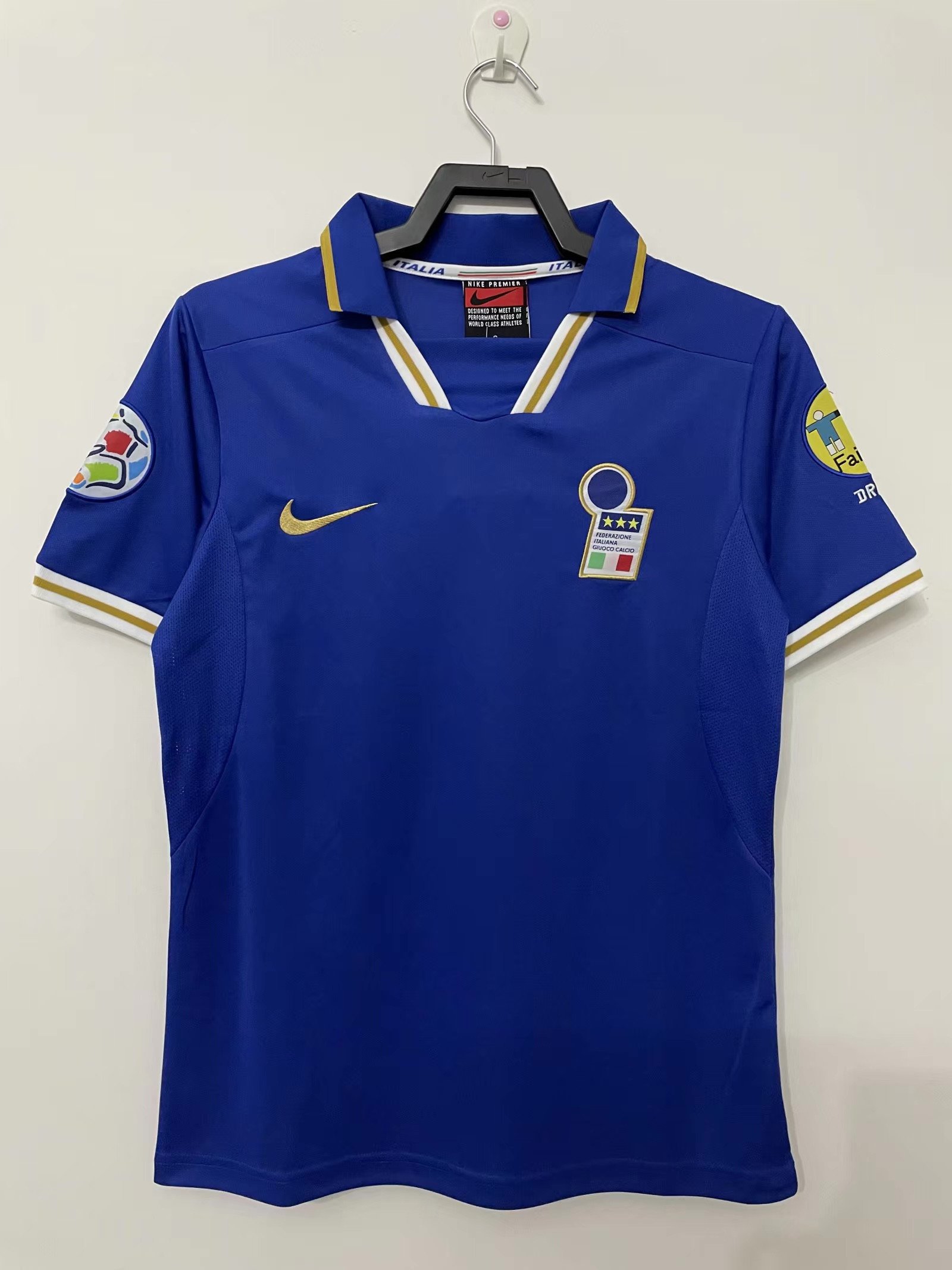 Italy 1996 Home Retro Jersey – Men Blue