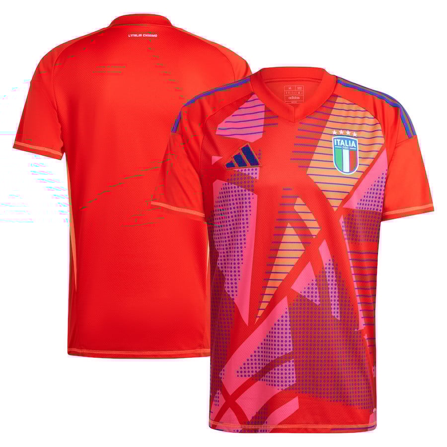 Italy National Team 2024/25 Goalkeeper Men Jersey - Red
