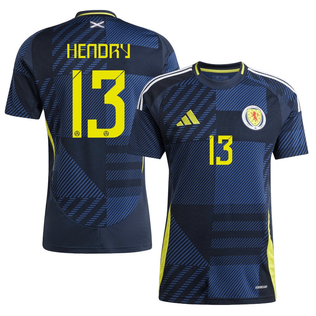 Jack Hendry 13 Scotland National Team 2024 Home Men Jersey - Navy