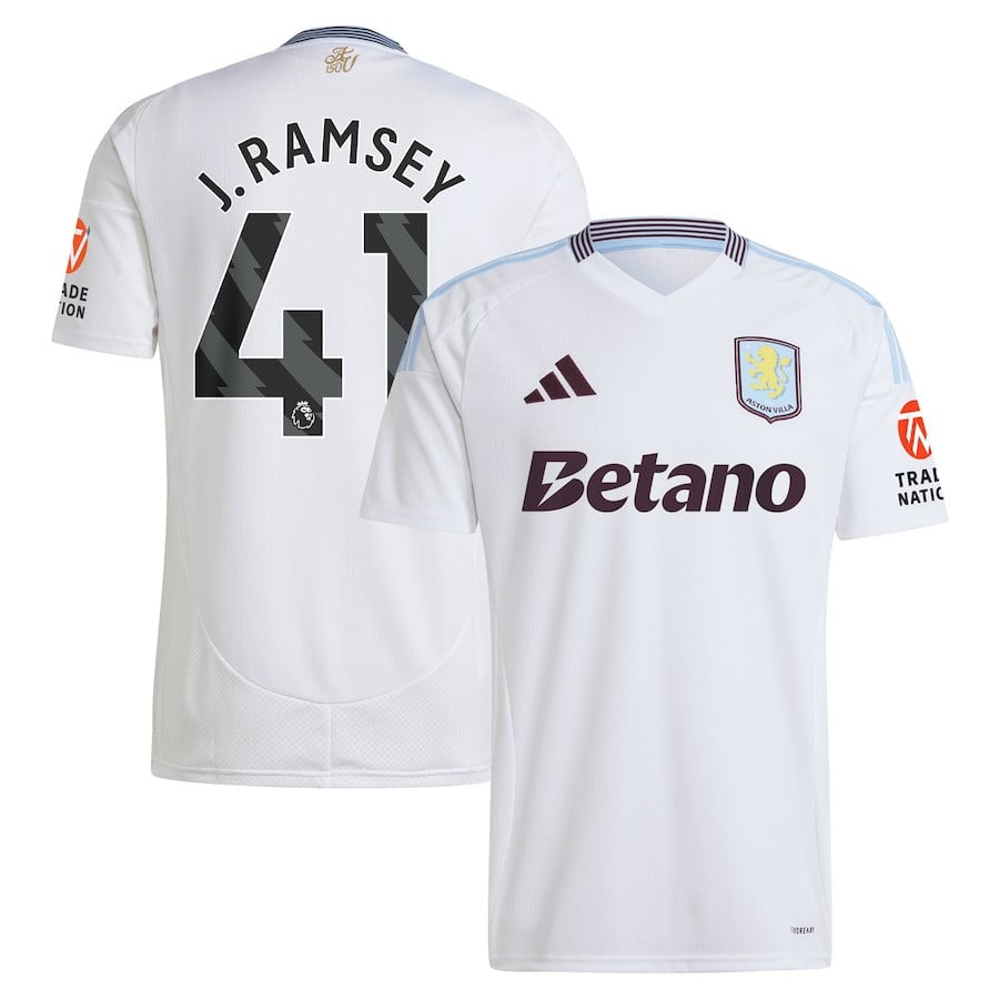 Jacob Ramsey 41 Aston Villa 2024/25 Away Men Jersey - White
