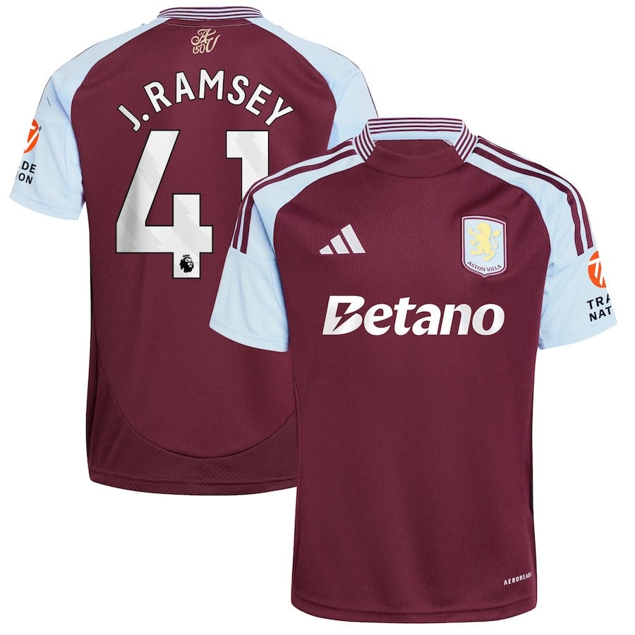 Jacob Ramsey 41 Aston Villa 2024/25 Home Men Jersey - Claret