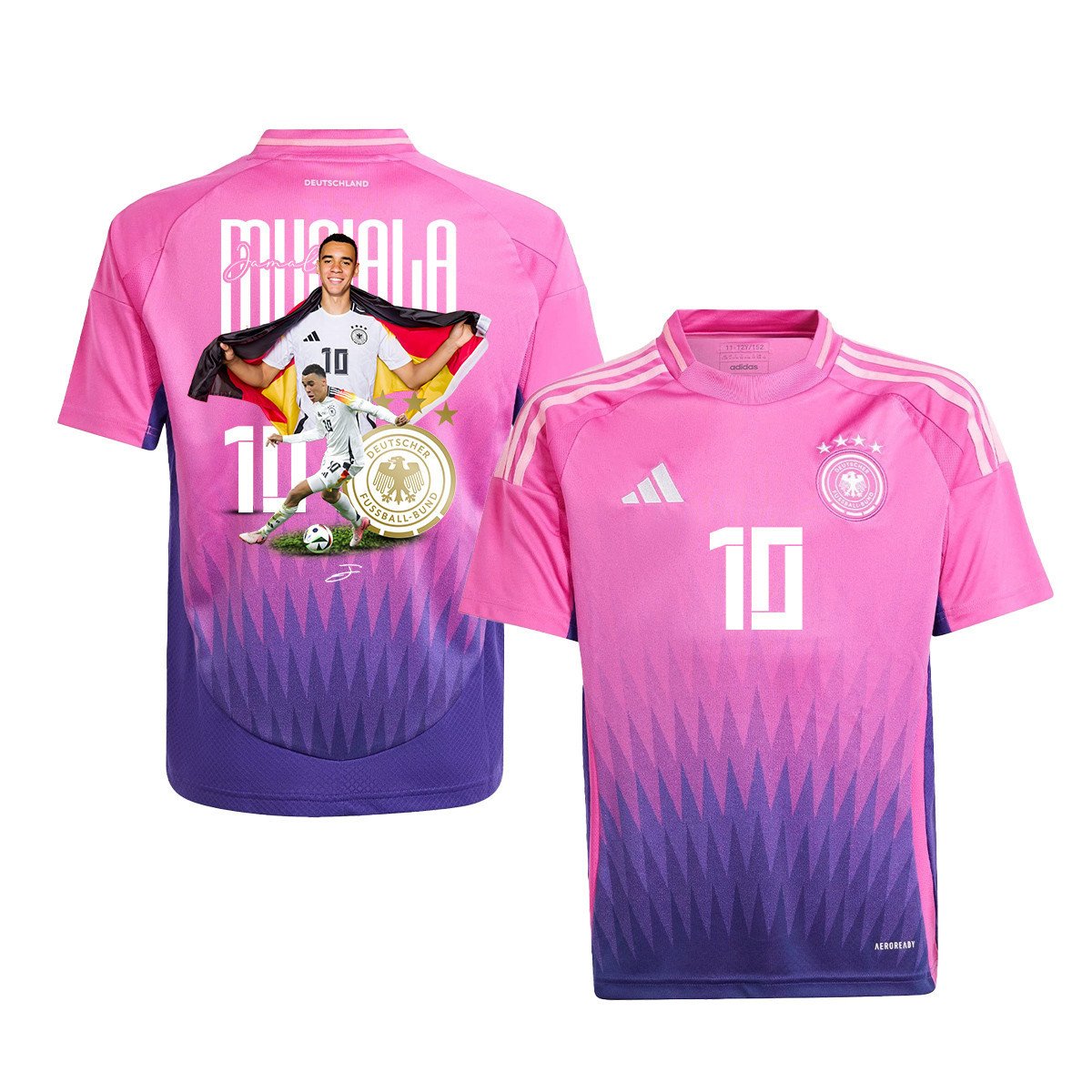 Jamal Musiala 10 The Best Striker Player Of Germany 2024/25 YOUTH Jersey
