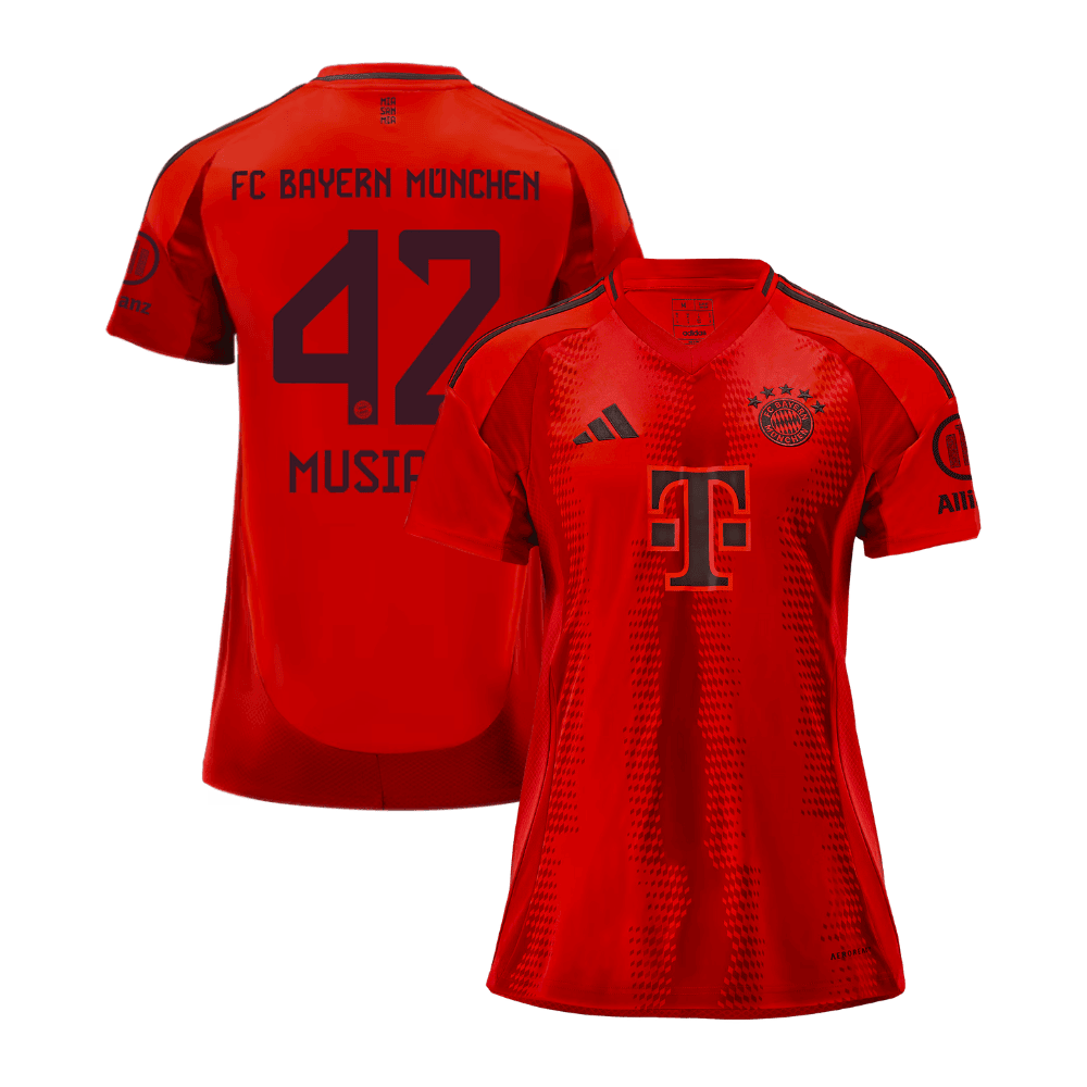 Jamal Musiala 42 Bayern Munich 2024/25 Home Women Jersey - Red