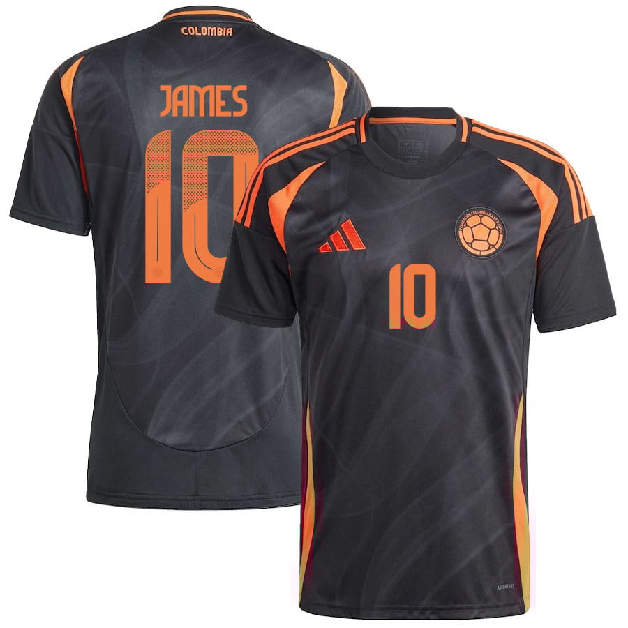 James Rodríguez 10 Colombia National Team 2024/25 Away Men Jersey - Black