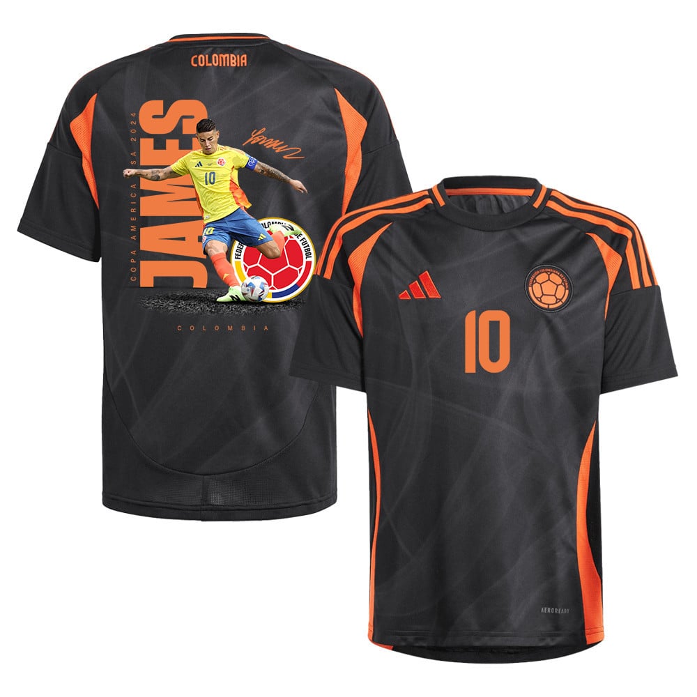 James Rodríguez 10 James Bond of Banfield Colombia 2024/25 Away YOUTH Jersey - Black