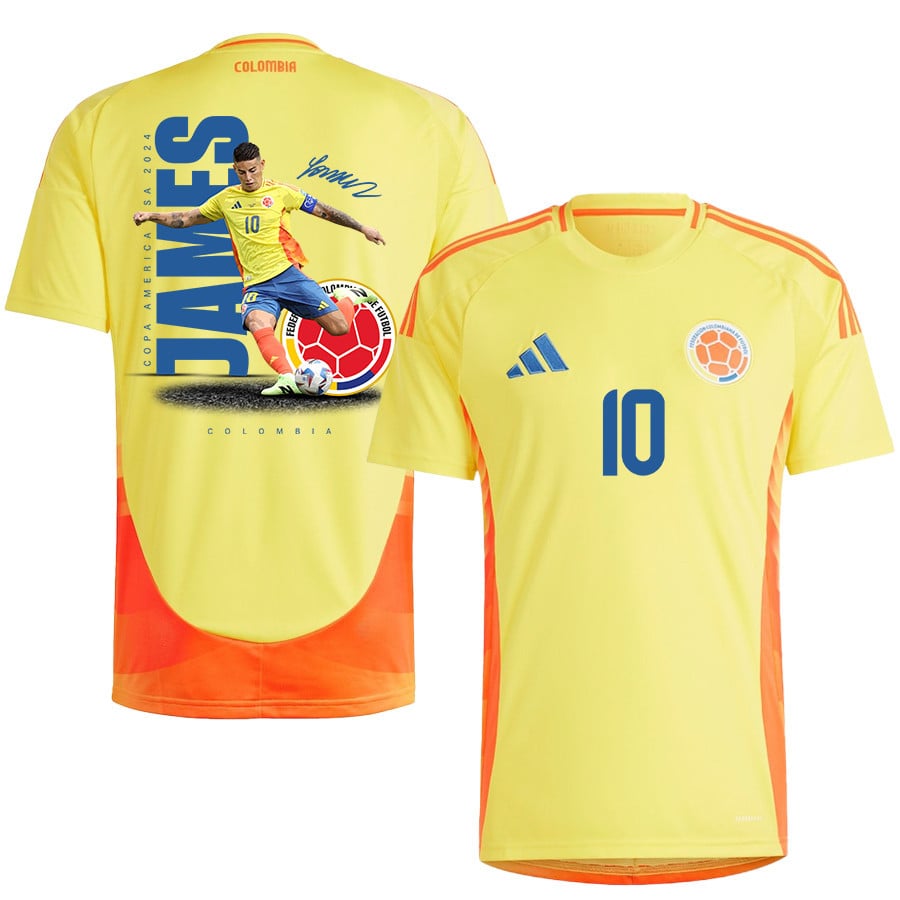 James Rodríguez 10 James Bond of Banfield Colombia 2024/25 Home Men Jersey - Yellow