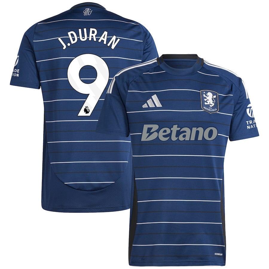 Jhon Durán 9 Aston Villa 2024/25 Third Men Jersey - Navy