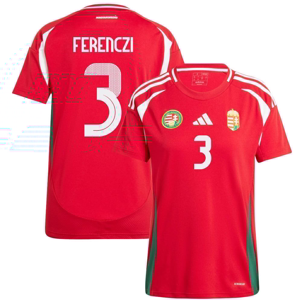 János Ferenczi 3 Hungary National Team 2024/25 Home WOMEN Jersey - Red