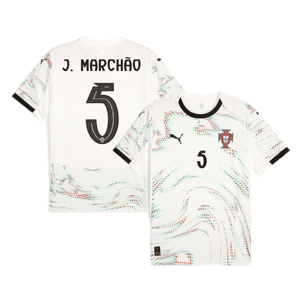 Joana Marchão 5 Portugal Women's National Team 2025/26 Away Men Jersey - White