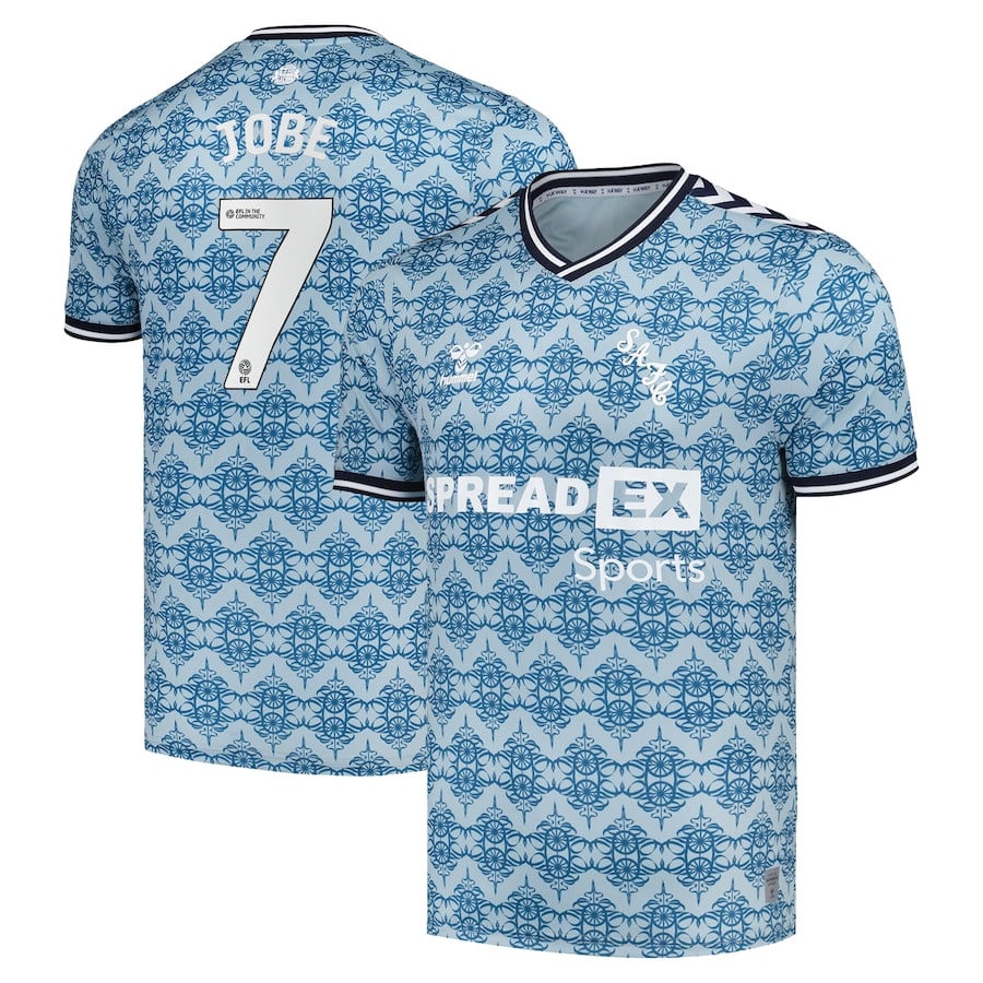 Jobe Bellingham 7 Sunderland A.F.C. 2024/25 Third Men Jersey - Dusty Blue