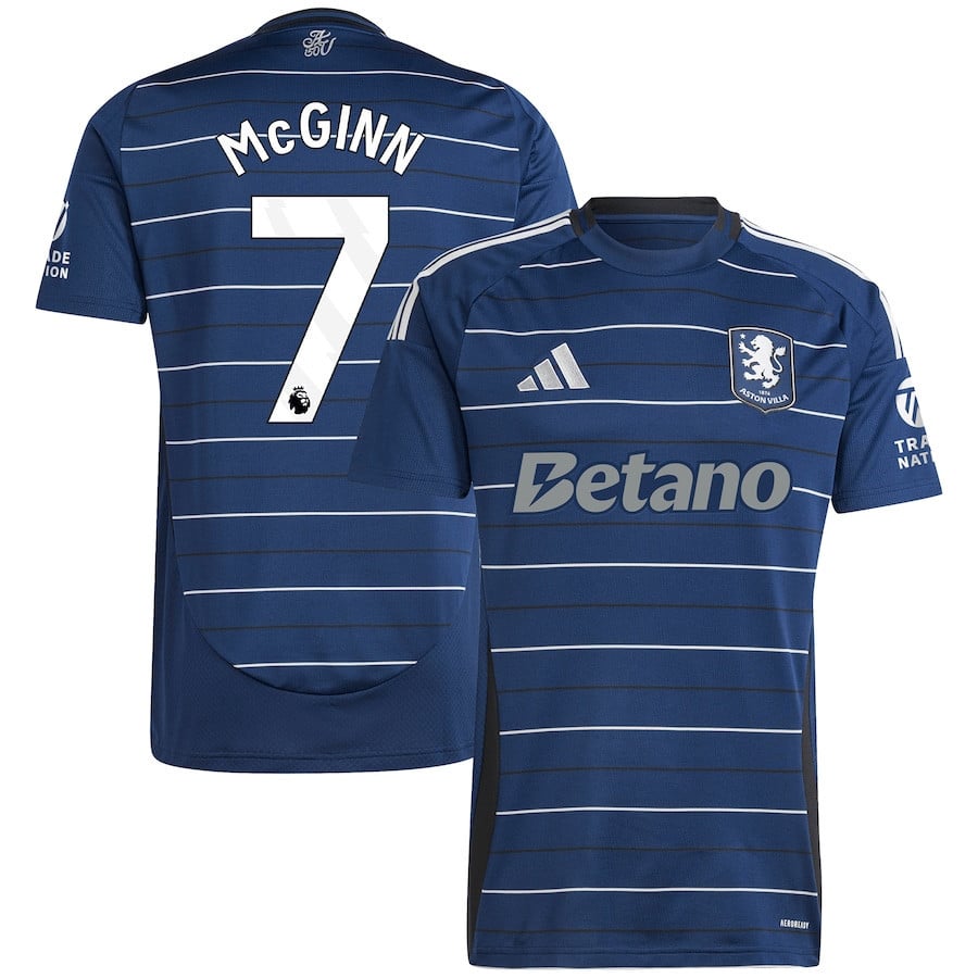 John McGinn 7 Aston Villa 2024/25 Third Men Jersey - Navy