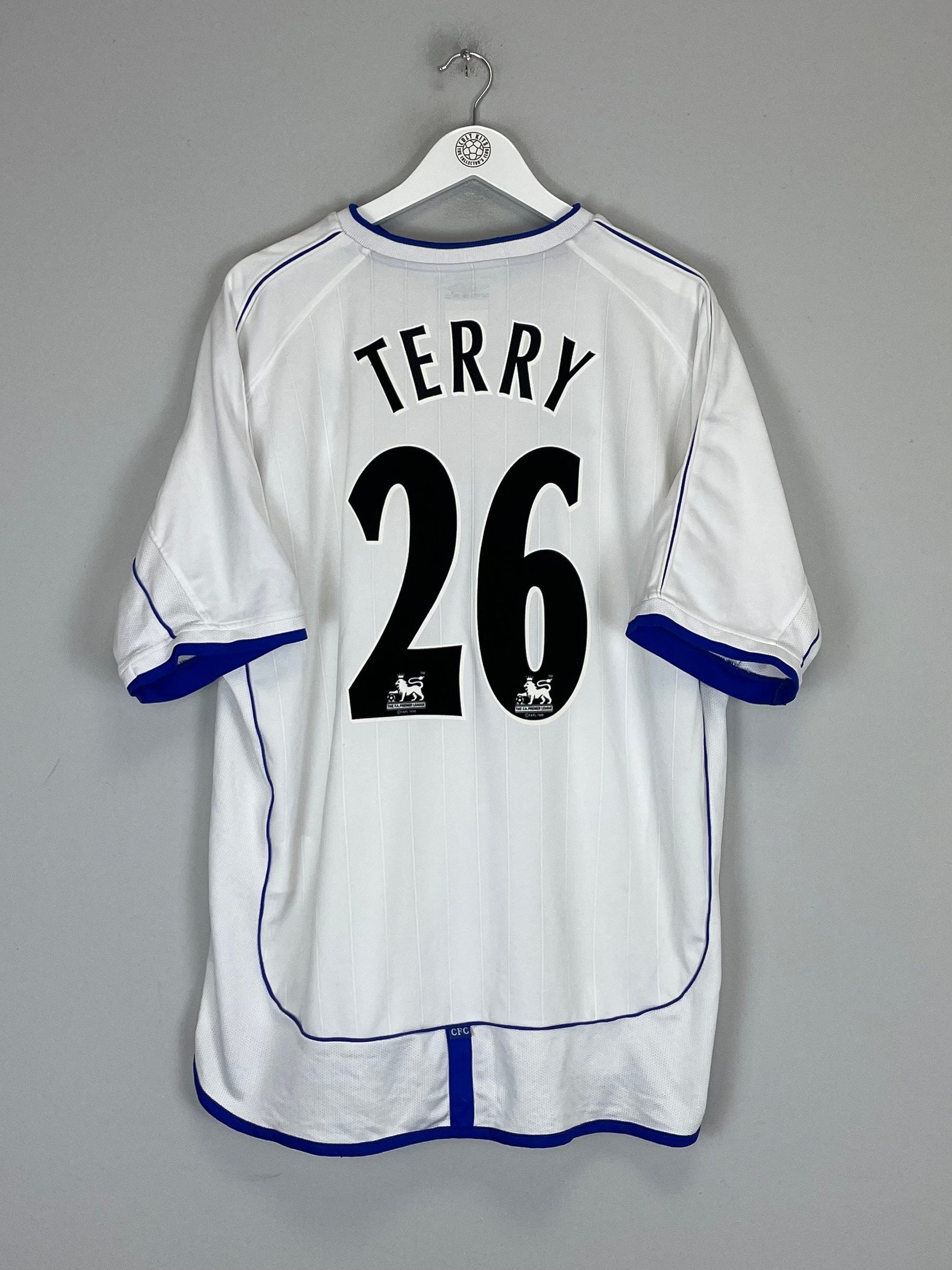 John Terry 26 Chelsea 2001/03 Away Men Retro Jersey – White