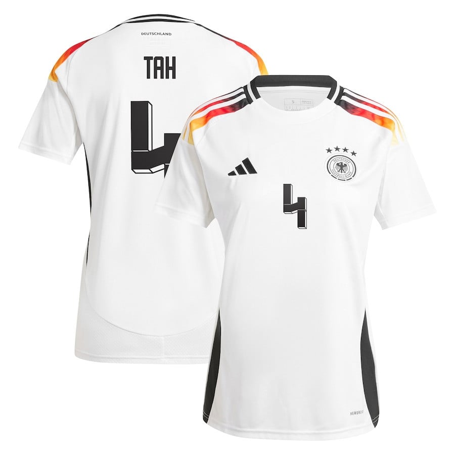 Jonathan Tah 4 Germany National Team 2024 Home Women Jersey - White