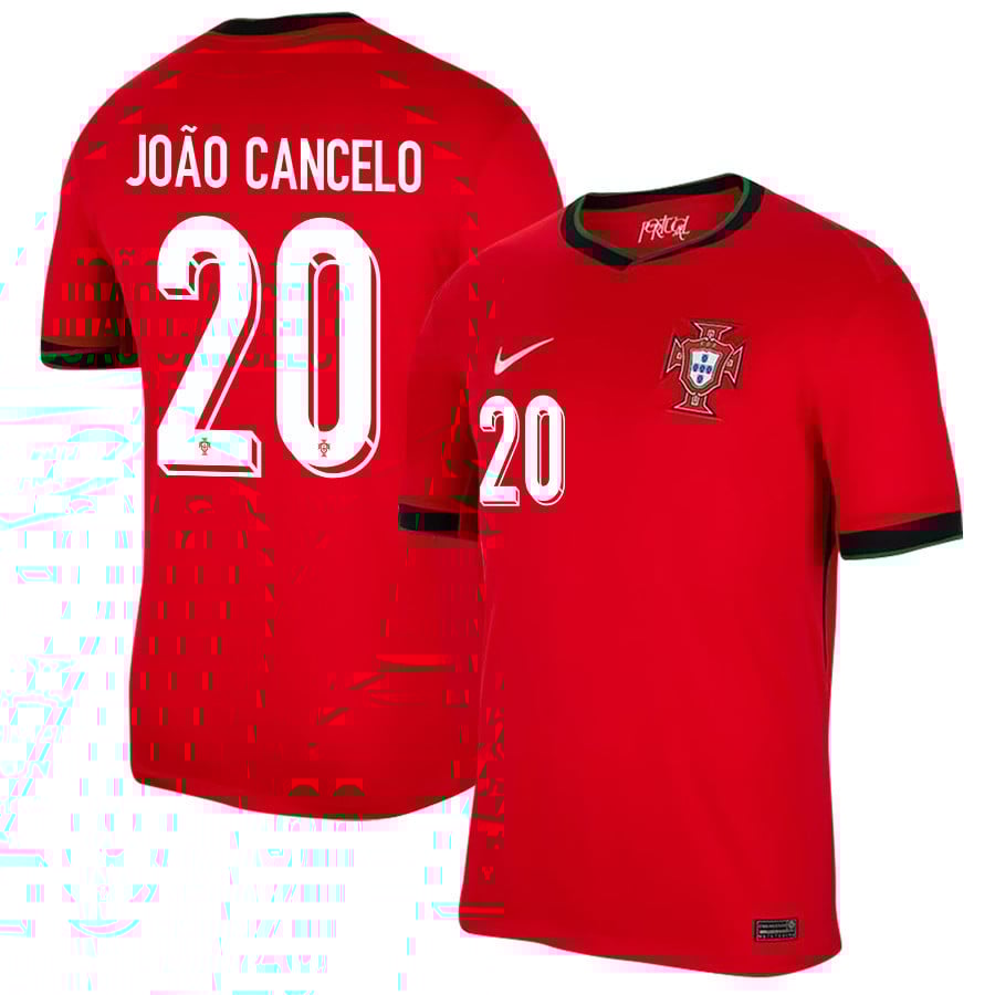 João Cancelo 20 Portugal National Team 2024/25 Home Men Jersey - Red