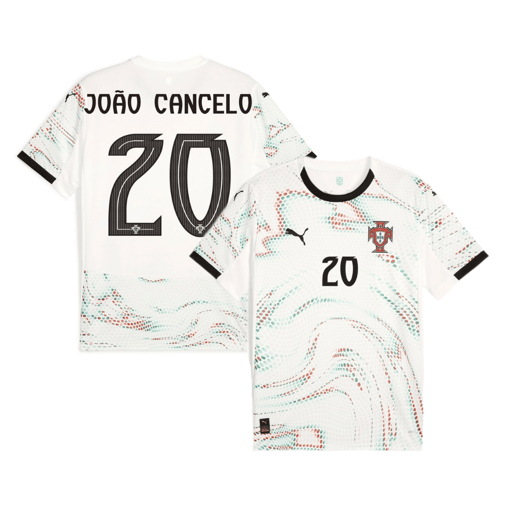 João Cancelo 20 Portugal National Team 2025/26 Away Men Jersey - White