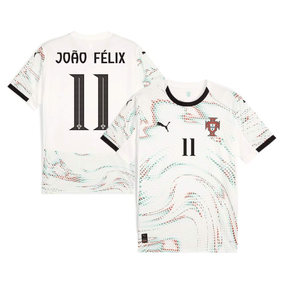 João Félix 11 Portugal National Team 2025/26 Away Men Jersey - White