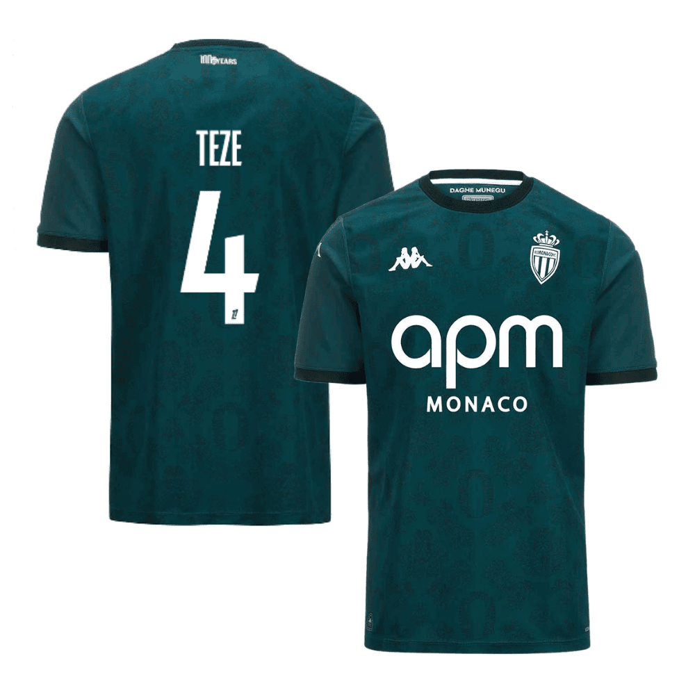 Jordan Teze 4 AS Monaco 2024/25 Away Men Jersey - Green