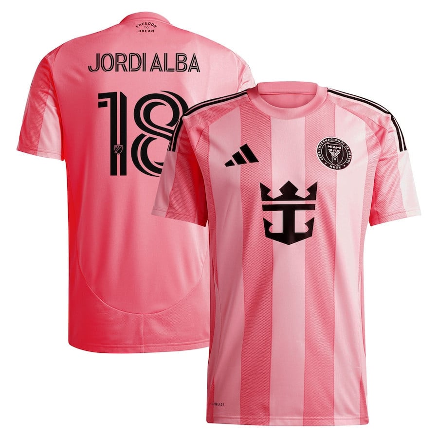 Jordi Alba 18 Inter Miami CF 2025 Euforia Men Jersey - Light Pink