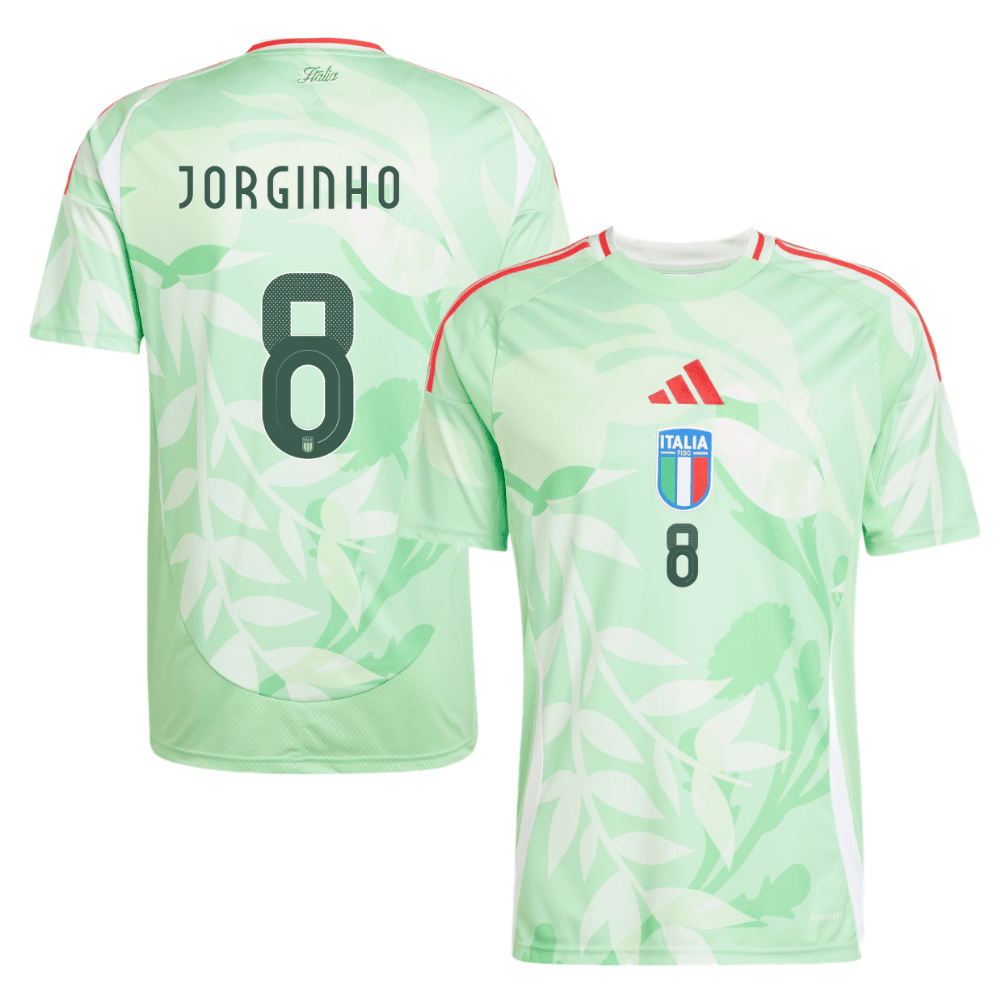Jorginho 8 Italy National Team 2025/26 Away Men Jersey - Green