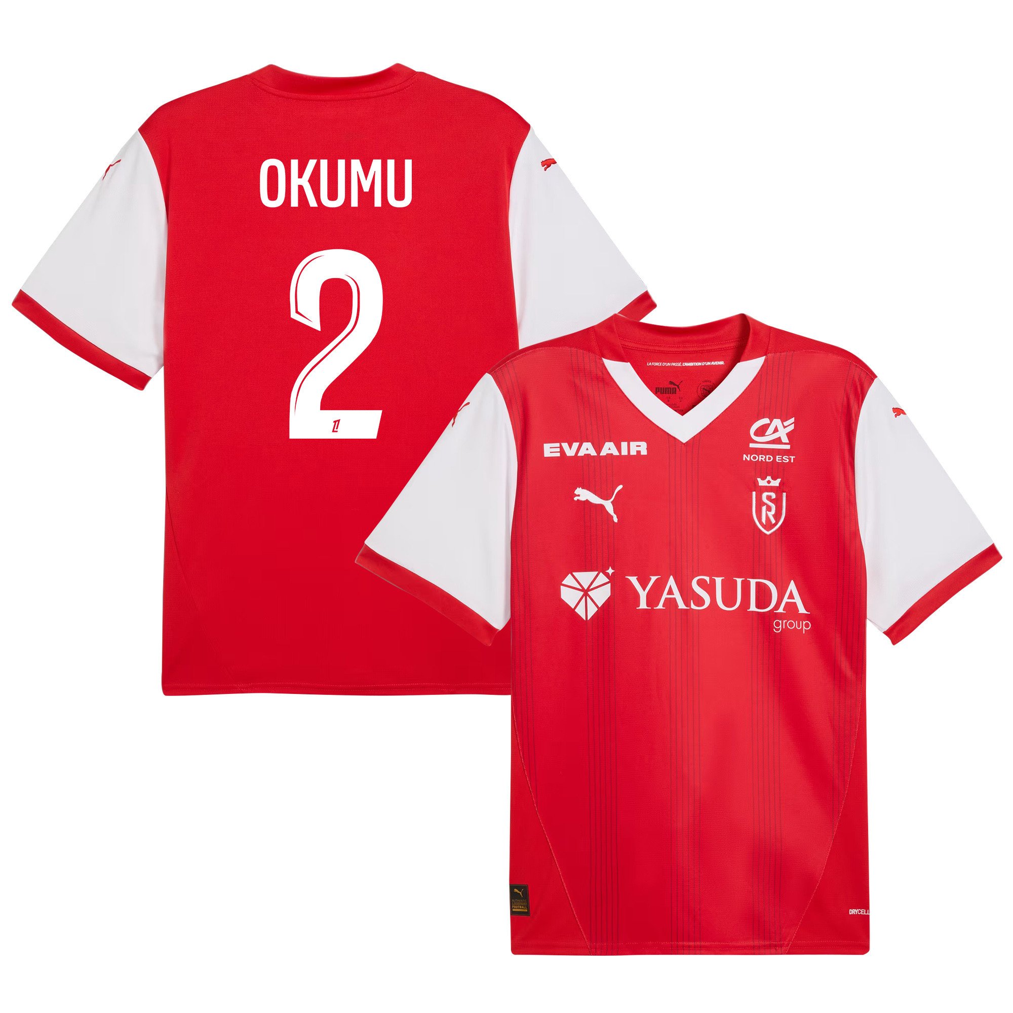 Joseph Okumu 2 Stade de Reims 2024/25 Home Men Jersey - Red