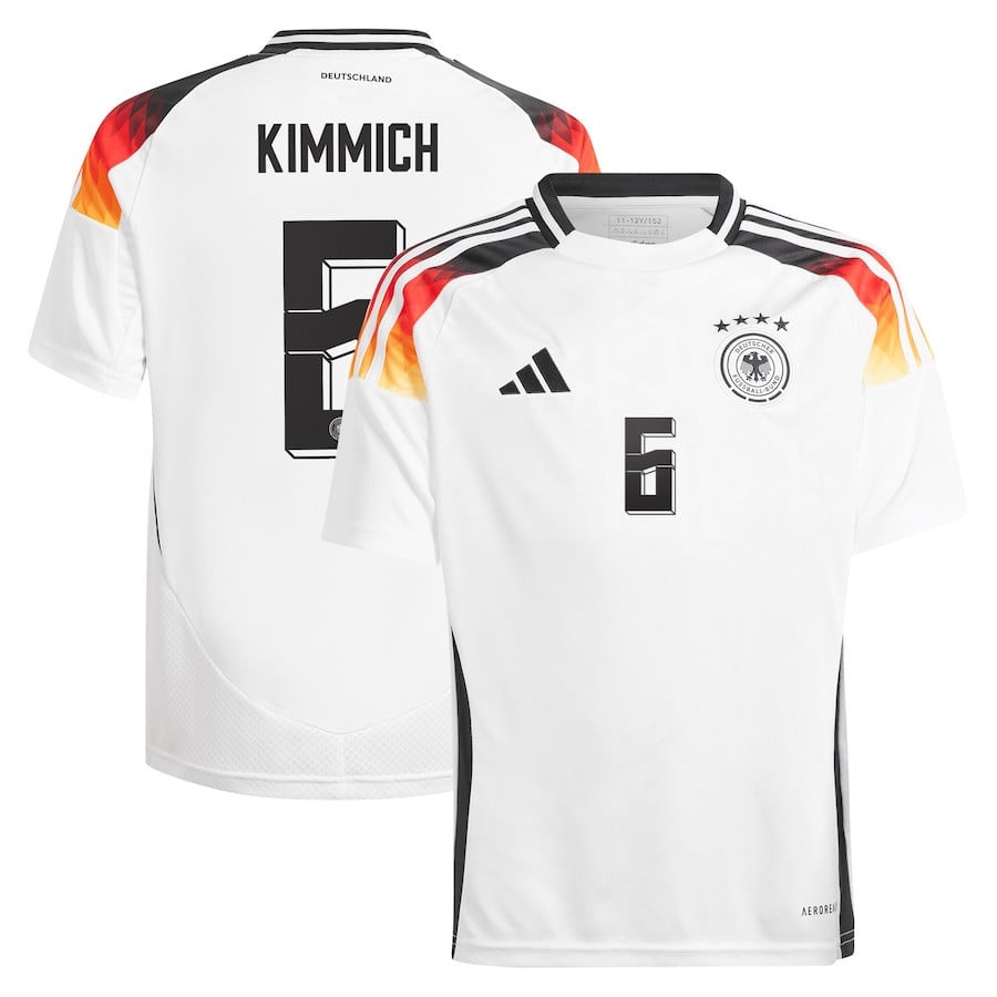 Joshua Kimmich 6 Germany National Team 2024 Home YOUTH Jersey - White
