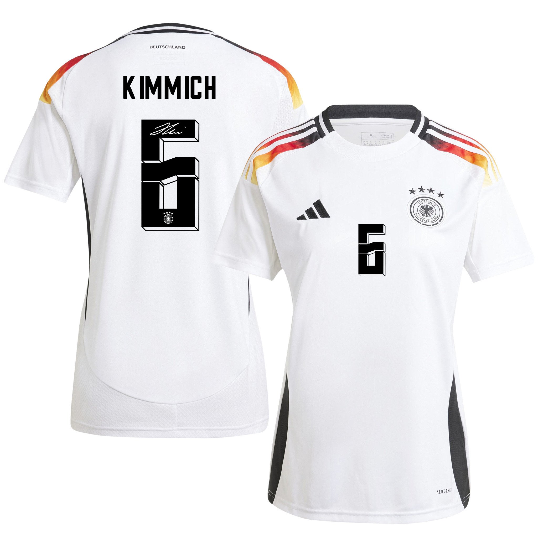 Joshua Kimmich 6 Signed Germany National Team 2024/25 Home Jersey Autographed - Women
