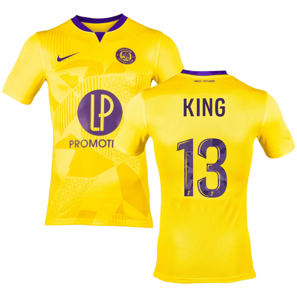 Joshua King 13 Toulouse FC 2024/25 Away Men Jersey - Yellow